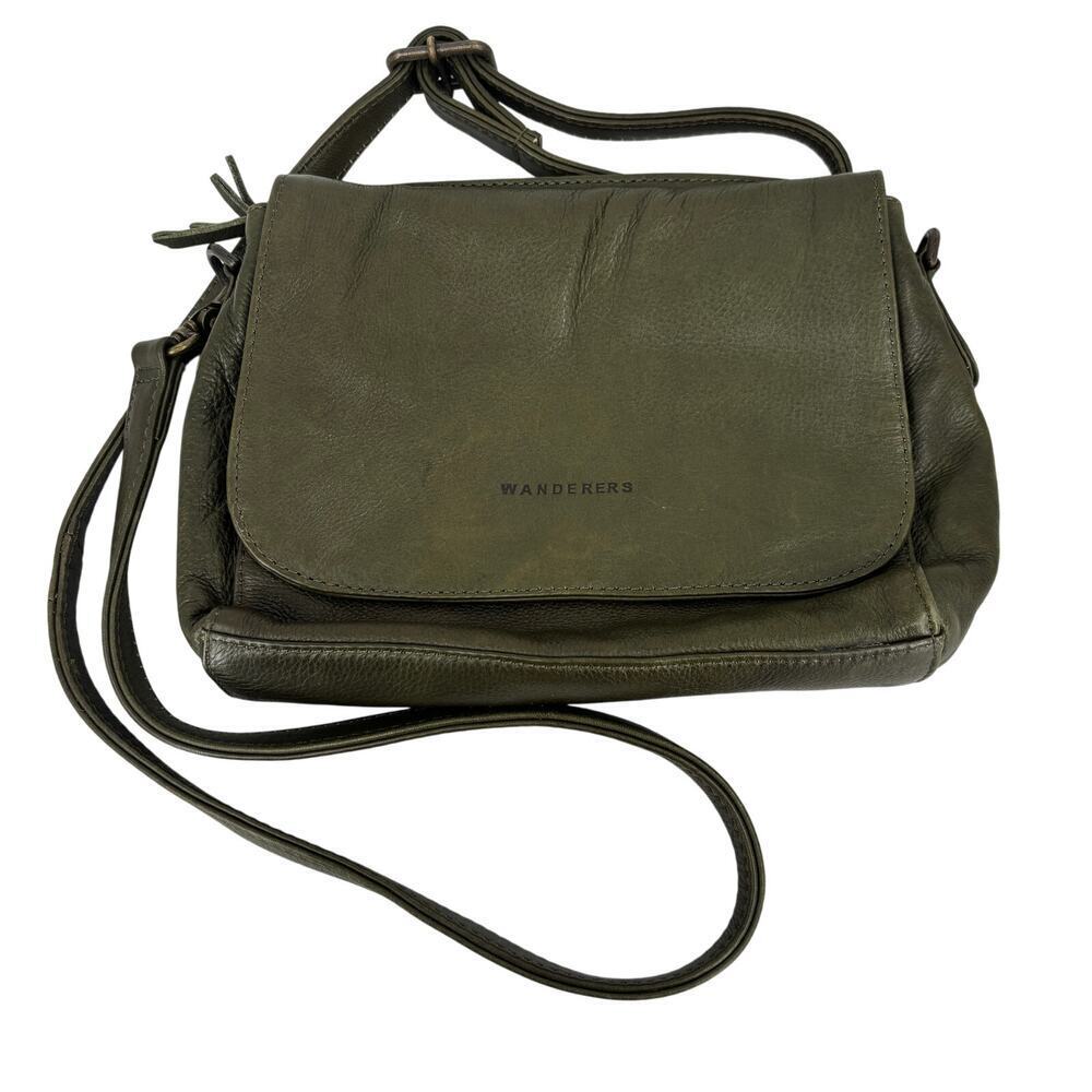 Wanderers Travel Co Crossbody Handbag Olive Green Adjustable Strap‎ Purse Bag